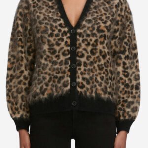*PREORDER* The Brushed Cashmere Cardi - Leopard