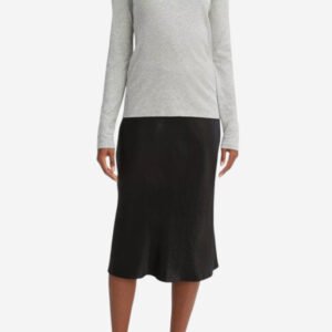 Essential Long Sleeve Crew Neck T-Shirt - Heather Grey